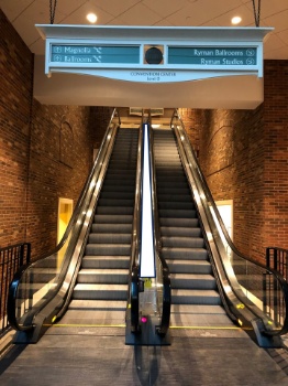 Picture of 36)  Escalators from Ryman C2 Lobby to Ballroom Level 
