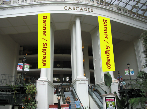 Picture of Cascades Atrium banners